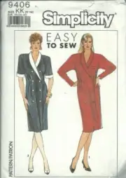 Simplicity Sewing Pattern 9406 Misses Easy To Sew Dress Size 8-14