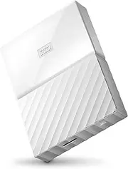 Western Digital 2TB White My Passport Portable Hard Drive - USB3.0 - WDBYFT0020BWT-WESN