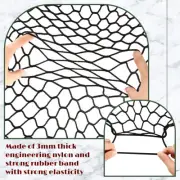 Cargo Net Car Boot Net with 4 Hooks Stretchable Cart Net Storage Elastic EmRkW
