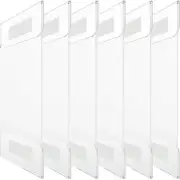 6pcs Clear Acrylic Sign Holder Display Stand Acrylic Picture Frame Menu Holder