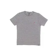 Fallen Footwear Men Striped 100% Cotton Tees Regular Fit White/Black