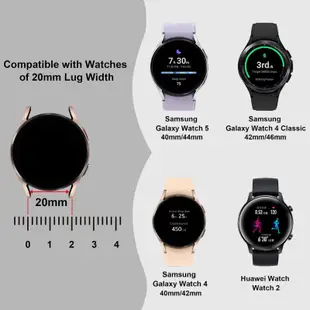 SAMSUNG 金屬鏈錶帶珠寶錶帶適用於三星 Galaxy Watch 4/5 Active 2 Gear Sport2