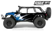 Axial SCX10 Rubicon or CRC Edition Body Graphic Wrap Skin- Go Fast Blue