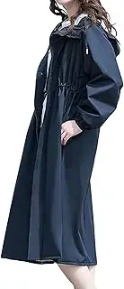 [Generic] Womens Jacket Womens Long Raincoats Rain Jacket Waterproof Packable Hooded Windbreaker Lightweight for Outdoor