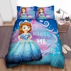 Sofia The First Bold Brave Beautiful Me Quilt Duvet Cover Set Girl Home Textiles