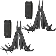 Leatherman Wave Plus Black Multi-Tool + Molle Sheath Set of 2