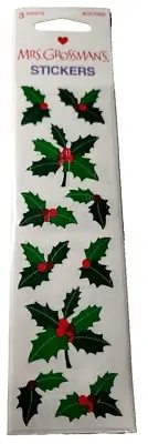 Mrs. Grossman’s Holly/Mistletoe Stickers Retired Holiday Christmas 2003
