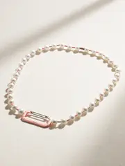 [EÉRA] EÉRA - 18-karat White Gold Pearl Choker - Off-white - One size One size Off-white