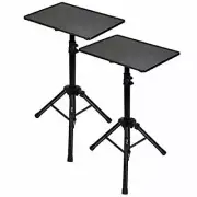 Pyle PLPTS3X2 Universal Laptop Projector Tripod Stand - 2 Pcs Computer