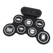 Electronic Drum Practice Pad 1200mAh Folding Roll Up Practice Pad