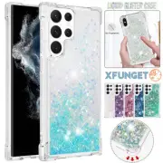 For Samsung S25 S24 S23 S22 S21 20 FE Ultra Case Shockproof Liquid Glitter Cover