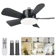 Socket Fan Light with Remote3 Colors 3000K-6500K Dimmable LED Light Bulb Fan fo