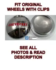 Pair Stainless Hubcaps for 1947-1953 Chevrolet 1/2 Ton Truck