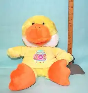 Holiday Home EASTER Plush DUCK Baby Gift Shower Yellow SWEATER Collect Toy 14"
