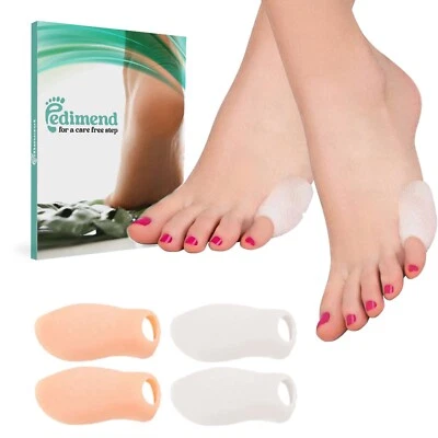 8PC Toe Little Bunion Separator Gel Silicone Corrector Uk Pain Relief Foot Pinky