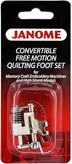 Janome Convertible Free Motion Quilting Foot Set Memory Craft Emb Machines & High Shank Models