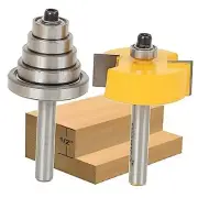 Rabbet & Bearing Router Bit Set 1/2-Inch Height Medium Rabbet - 1/4" Shank