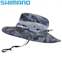 在飛比找蝦皮購物優惠-Shimano男士夏季釣魚帽登山戶外dawa釣魚帽防曬護頸透