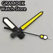 NH35 Hands Set Black Yellow White Watch Hands Green Luminous for NH35 NH36 NH38