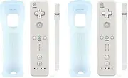 Lion Fish - Remote Wireless Controller (2 Packs) for Nintendo Wii&Wii U Video Game Gamepads(No Motion Plus). (White)