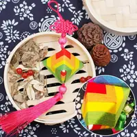 在飛比找樂天市場購物網優惠-香包粽子掛飾 兒童手工制作diy材料包 全館免運