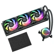 EKWB EK-Nucleus AIO CPU Cooler CR360 Lux and Microfibre Cloth, Black