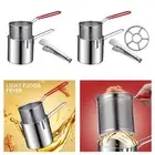 Deep Frying Pan Sturdy Comfortable Handle Small Fryer French Fries Cooker