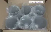Target Brand Plastic Tumbler 26 oz cups Lot/Set of 24 - Frosted Gray - New