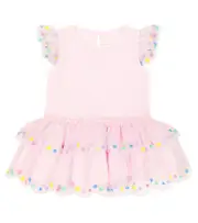 [Stella McCartney Kids] Stella McCartney Kids Baby tulle-trimmed dress M 3 purple