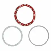 ROTATING + BEZEL + INSERT FOR ROLEX GMT WATCH 1670 1675 16750 16753 16758 RED