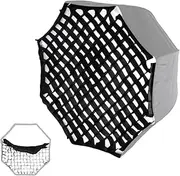 Softbox Grid Octagon Honeycomb Grid 140cm/55.1inch Umbrella Photo Softbox Reflector for Godox Flash Speedlight or Other Octagon Softbox(Only Grid)