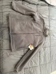 Reebok Classic 100% Poly Sherpa Fleece Lined Full Zip Jacket Men's Large - NWT