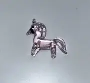 Miniature Tiny Lampwork Flame Hand Blown Glass Pink Unicorn Figurine New