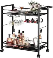 Joaxswe Black Bar Cart