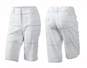 Nike Tech Modern Rise Plaid Women's Golf Shorts White