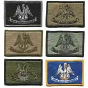 VELCRO® BRAND Fastener Morale HOOK Louisiana Baton Rouge State Patches 3x2"