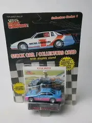 1989 #42 KYLE PETTY - PLASTIC TIRE - BLUE & PINK - ERROR CAR #1270