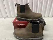 Men Wolverine Floorhand Romeo Soft Toe Waterproof Work Boot W220030 Brown Sz 9.5