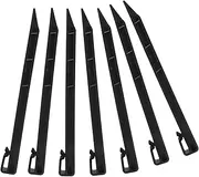 Toyvian 20 pcs Outdoor Plastic Garden Stakes Durable Ground Spikes for Lawn and Garden Use Easy to Install Lightweight and Compact Design for Securing Plants and Artificial Turf