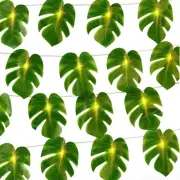 ZIFTY 3 Pack Monstera Leaf String Lights for Luau Party Decorations with Vines 3