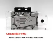 Granzon Full Coverage GPU Water Block For Yeston GeForce RTX 4080 16G D6X SUGAR