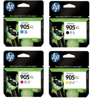 【Pro Ink】HP 905XL 原廠盒裝青色墨水匣 紅色 黃色 青色 / 高容量 XL / 6960 / 6970