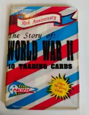 WORLD WAR II TRADING CARDS 10TH ANNIVERSARY I UNOPENED WAX PACK NEW 1992