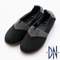 在飛比找momo購物網優惠-【DN】優雅季節 細柔觸感點鑽微口舒適包鞋(黑)