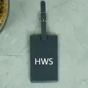Grey Personalised Initials Luggage Tag