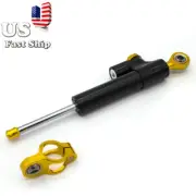 CNC Universal Steering Damper Stabilizer Linear Reversed Safety Control BLK&Gold