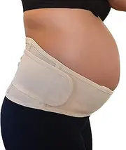 [BUNTISBASICS] Pregnancy Support Belt for Back Pelvic Hip Abdomen Sciatica Pain Relief 2nd-3rd Trimester | Adjustable Maternity Brace Belly Band - Comfortable Girdle for Running Walking Sitting and Sleeping