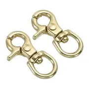 Lobster Clasp Keychains, 2Pcs 10mm Round Clasps Swivel Trigger Snap Hook