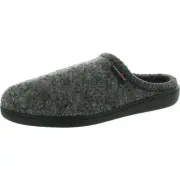 Haflinger Mens Gray Solid Clogs 45 Medium (D) BHFO 2649
