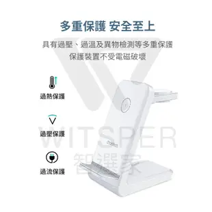 【Choetech 】三合一無線充電座T608-F 充電便利貼系列 蘋果/三星 手錶適用 (6.6折)